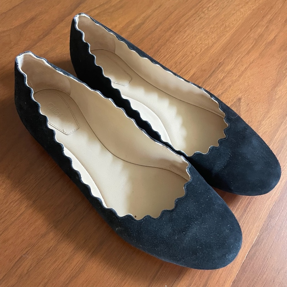 Chloe Lauren Suede Flats 38.5